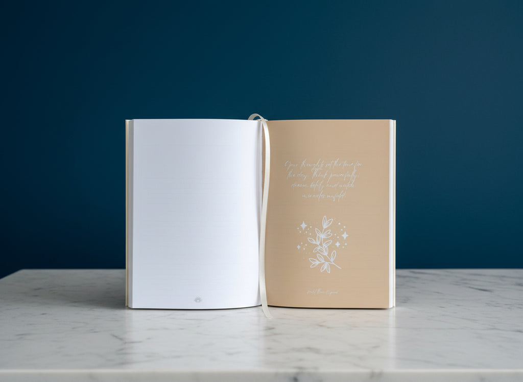 inside contents of morning manifestation journal quote pages 